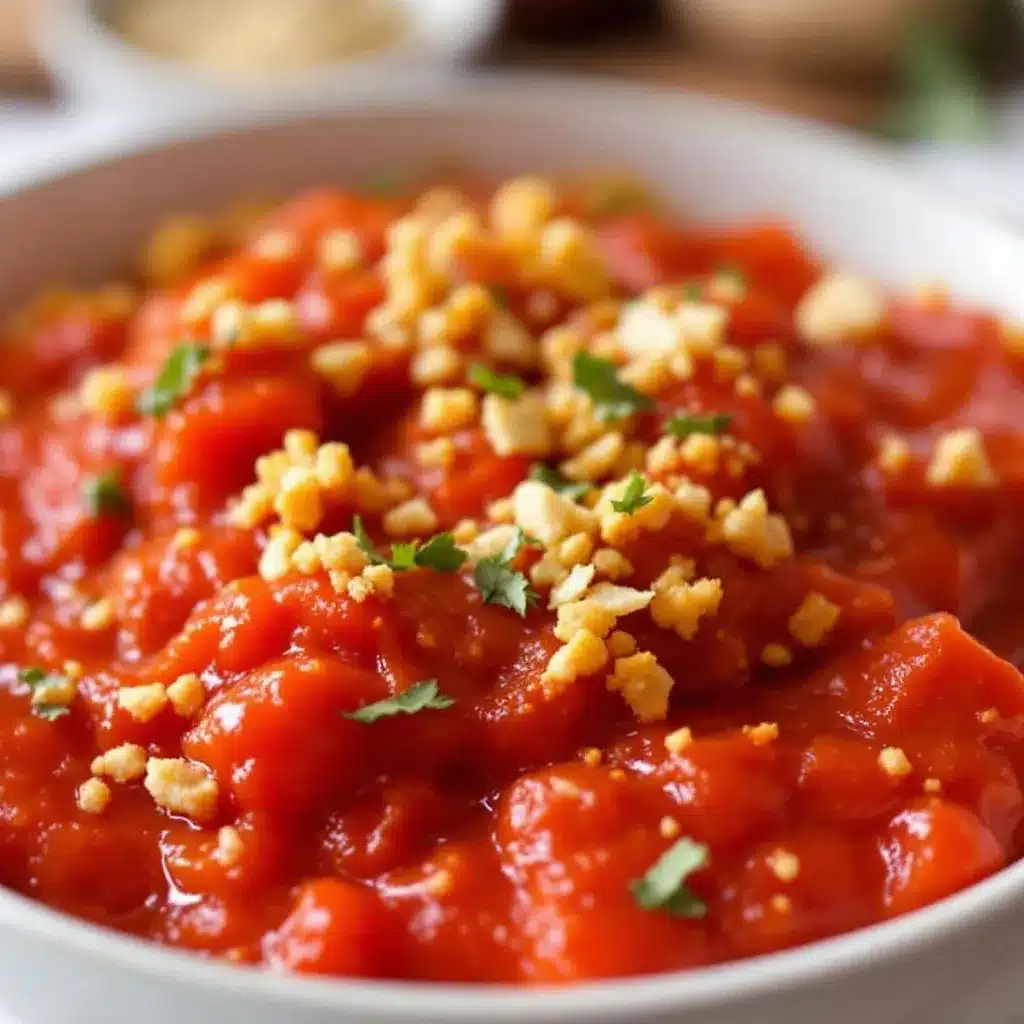 small-batch roasted tomato sauce for canning preparation steps