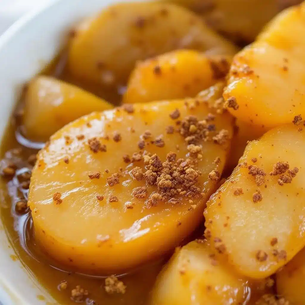 spiced vanilla pears - featured image
