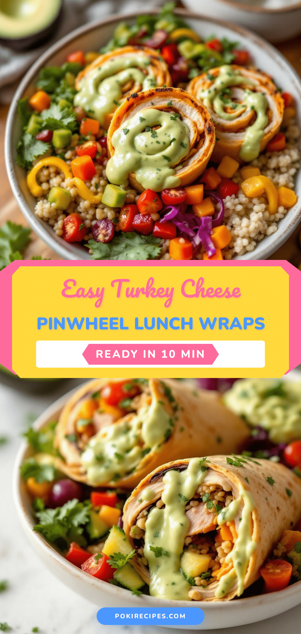 turkey cheese pinwheel wraps recipe